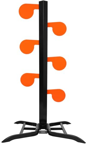 Highwild AR500 Dueling Tree Target Kit - Six Steel Paddles 6 x 3/8 Reactive Shooting Targets with Stand