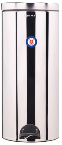 ROSSIGNOL Poubelle de cuisine, Poubelle 30L, Poubelle à pédale, Fabrication française, Fermeture silencieuse, Seau intérieur amovible avec anse, SANIA