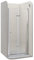 Moments of Glass Mampara de ducha puerta plegable rango de ajuste de 68-72cm altura: 195 cm de vidrio transparente templado de seguridad de 6mm perfiles de aluminio chrome – DK822