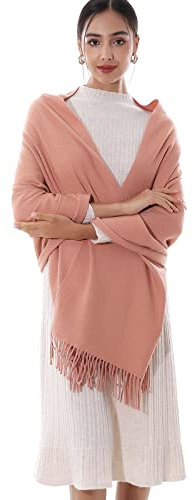 RIIQIICHY Schal Damen Stola Fur abendkleid Pashmina Winter Tiefer Blutzahn Schals tücher für Frauen Warme Schal