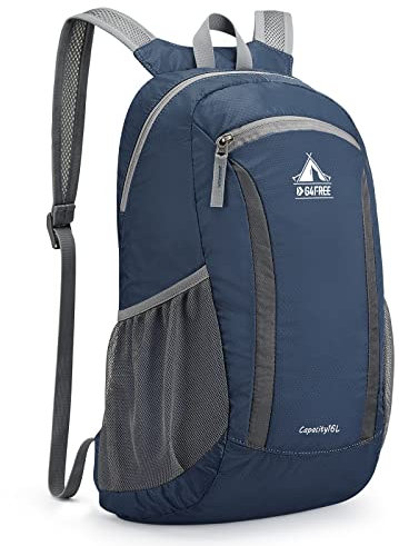G4Free 16L Faltbarer Leichter Wanderrucksack Kleiner Rucksack Damen Herren Daypack für Outdoor Wandern Camping Reisen Klettern