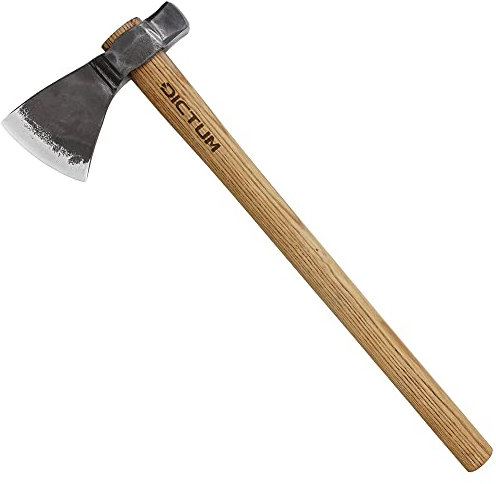 DICTUM® Outdoor-Axt mit Hammerkopf, mit Filzscheide