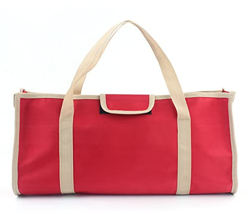 Werkzeugtasche, Oxford-Stoff mit Breiter Öffnung, 20 Kg Tragende Werkzeugtasche für den Haushalt (Weinrot)