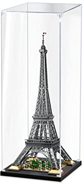Acryl Vitrine Box Für Lego 10307 Eiffel Tour Konstruktionsspielzeug, Acryl Vitrine, Staubdichte Aufbewahrungsbox Präsentationsbox Für Minifiguren Spielzeug Sammlung (60 * 60 * 155Cm) 2mm
