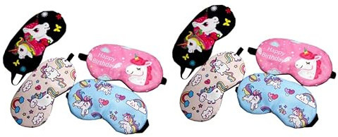 Healifty 8 Pz Benda Sull'occhio Del Sonno Maschera Per Gli Occhi Benda Cartoni Animati Benda Sull'occhio Cartoni Animati Dormire Occhiali