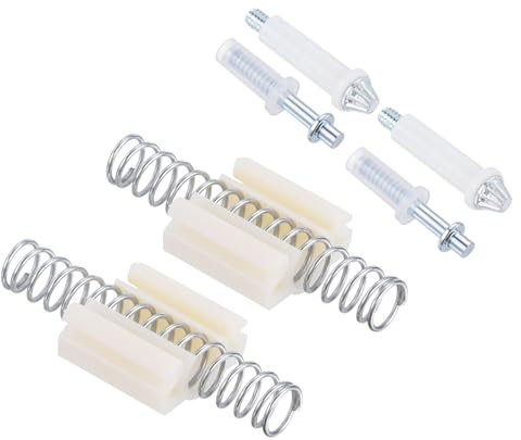 sourcing map Kit de Réparation pour Quincaillerie Porte Pliante Adapté à Une Piste de Porte Pliante de 7/8 Large 2 Pivots Supérieurs 2 Pivots Inférieurs 2 Coulisses Supérieures et Fixations