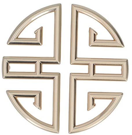 2 Stück Antike Schrankgriffe, Zinklegierung Chinesisches Hohles Design Schrankgriffe Hardware für Schrankschränke, Schrankmöbel