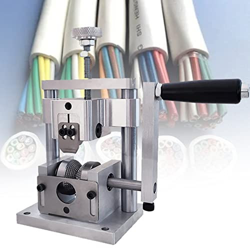 BNXXL Máquina peladora de Cables Manual, máquina peladora de Cables pequeña, Cable eléctrico Pelacables, construcción compacta y portátil de aleación de Aluminio, para Reciclaje de Cables