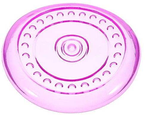 Supvox Welpen Spielzeug Hundescheibe Aus Bpa Freiem TPR Violett Kleine Wurfplatte Für Outdoor Hundetraining Und Apportieren