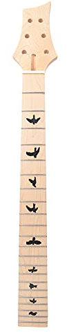 Sunicon Maple Guitar Neck, Replacement Electric Guitar Parts 22 Frets Ahornholz Gitarrenhals for E Guitarists Maple Wood Durable Design