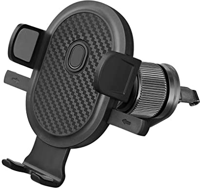 BEALIFE Support de téléphone de Voiture avec Crochet Support d'évent Support de Pince Tableau de Bord Navigation Tableau de Bord Automobile monté sur véhicule, Noir, Sortie d'air/avec Crochet