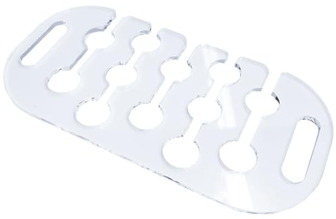 12 Hole Acrylic Champagne Flute Serving Tray With Handles - Weddings, Parties & Catering - 49.5cm x 24.7cm (DS95) (1)
