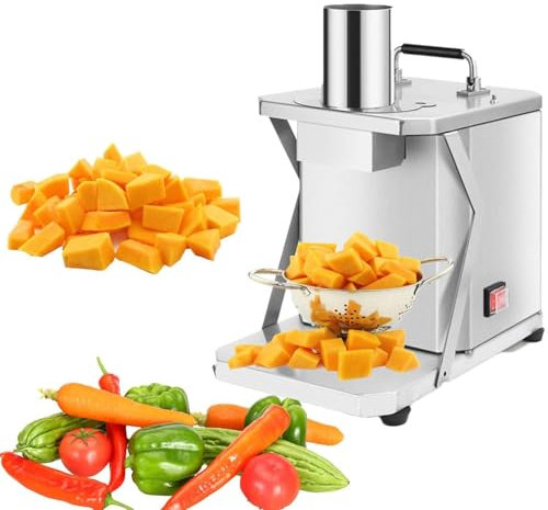 LSBHPPD Cubettatrice Elettrica per Frutta E Verdura, Tagliaverdure, Taglia Verdure cubetti Elettrico, 200W Professionale Veggie Robot da Cucina con Stampi per Cubetti da 6/8/10/12/15 mm,110V