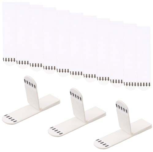CREATCABIN 24 par de Tiras de Cierre de, Cinta Adhesiva de Doble Cara para Colgar Cuadros En la Pared, Sin Daños, Extraíble, para Uso En el Hogar Y la Oficina, Color Blanco, 3.6 L X 0.75 W