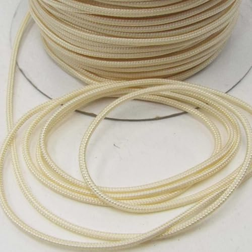 2mm Cord Blind Braided 201D, 107 Cream, 10 Metres