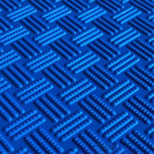UrbanUp Gummimatte Weiche Garagen-Bodenmatte aus Gummi, 3 Mm Dick, Rutschfester Bodenbelag, Wasserdichter Bodenläufer, Parkmatte für Garagenboden, Golfwagenparkplatz(Blue,0.7x2m (2.3 x 6.6ft))