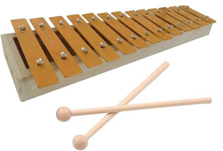 XPJYUA Xylophon 13 Noten Glockenspiel Xylophon Aluminium Klavier Metall