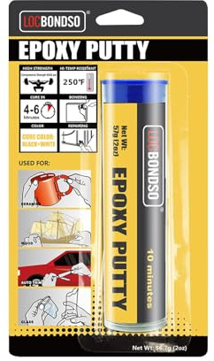 LOCBONDSO Epoxy Putty, Waterproof Epoxy Resin Putty – Temperature: (-90°C~+210°C) | Sealing Repair Putty for Metal, Wood, Ceramics | 2-component adhesive