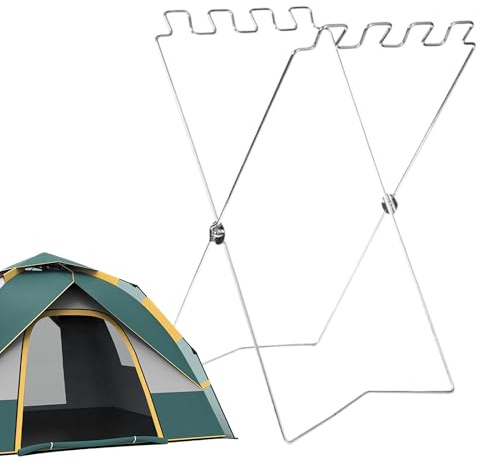 Générique Support pour Sacs Poubelle, Support Pliable Extérieur pour Sacs à Ordures, Support Réglable Pour Déchets Adapté Cuisine Jardin Balcon Camping Buanderie