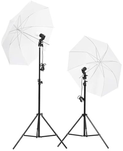 Générique Kit d'éclairage de Studio avec trépieds et parapluies,Appareils Photo,Photographie,Éclairage & Studio,Lampes Studio & flashs,Blanc,3.3 KG,190230