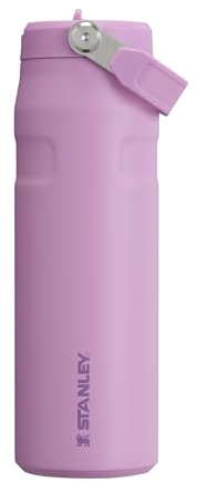 STANLEY 1913 Flip Straw Trinkflasche 0.7L - Lilac | Kühlt 10 Std. - 3 Tage eisgekühlt - Auslaufsicher - BPA-frei - Spülmaschinenfest
