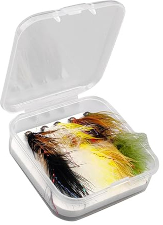 SheerFaring Señuelos de Pesca con Mosca Coloridos Atados a Mano para Trucha Y Lubina, Accesorios para Pesca con Mosca, Juego de Anzuelos