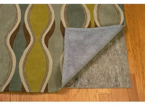 Riverbay Furniture Felt Underlay Rug, 3'6 x 4', Rubber Backing, Gray Finish, Durable Carpet Fiber Construction, Designed for Smooth Surfaces or Over Carpet, Comfortable and Long-Lasting