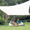 LOVE STORY Voile d'ombrage 2.5x5m Rectangulaire Imperméable à l'eau PES Toile d'ombrage Crème avec 95% de Protection UV pour Patio Extérieur Jardin