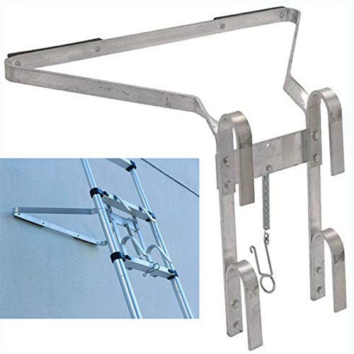 Heavy Duty Aluminium Ladder Stand Off I-Type Stay - Lightweight, Easy to Install & Disassemble Accessory Helps Stop Slipping From Side to Side
