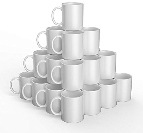 Cricut Blank Mugs | White | 355ml (12oz) | 36 x Infusible Ink Sublimation Mugs | for use Mug Press andCricut Infusible Ink, 2008943