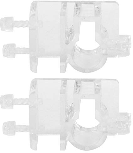 2 Stück Aquarium Acryl Transparente Lilienrohrbefestigung, Aquarium Schlauch Befestigungsclip für Fix 12-16mm Zufluss Abflussrohr