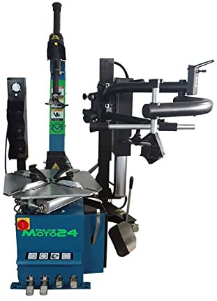 OnlineMoto24 2-Stufen Reifenmontiermaschine RTC 1025 inkl. Hilfsarm - Reifenmontiergerät - 26 Zoll (RTC1025+HLA1025) - 2500 kg Abdrückkraft - 400 Volt Betrieb