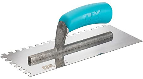 OX Trade Notched Stainless Steel Tiling Trowel - 8mm