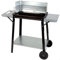 Aktive 52973 - Barbecue a carbone e legna 90x32x85 cm con controllo della temperatura e due manici rimovibili, 4 altezze regolabili, 2 ruote e maniglia per il trasporto, facile e veloce da montare