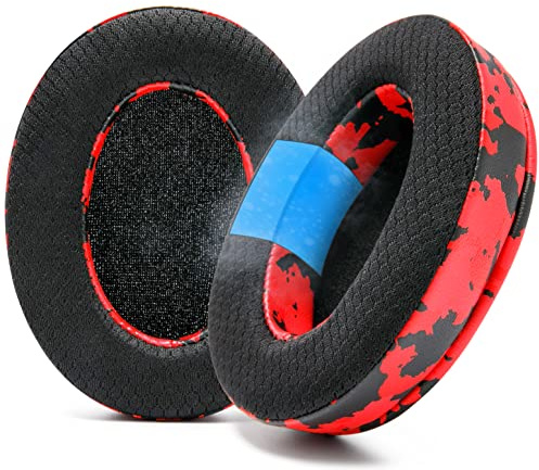 WC Freeze Arctis Nova – Kühlgel-Ohrpolster für Arctis Nova Pro Wired, 7, 5 | Von Wicked Cushions | Auch für Nova 4, 3, 1 (nicht für Nova Pro Wireless). Stoff, Kühlgel | Red Camo