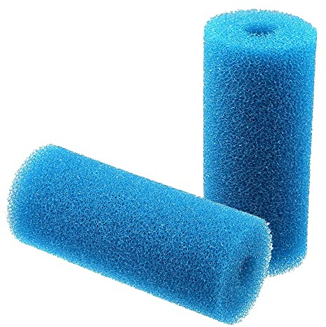 Qzbhct Lot de 2 éponges de rechange en mousse de pré-filtre de 14 cm pour aquarium, bassin