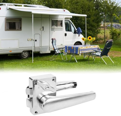 BODYGAD Wc TüRschloss TüRschloss Badezimmer Rv TüRschloss Mit Anti-Blockier Drehknopf Chrom Poliert FüR Camper Rv Yacht