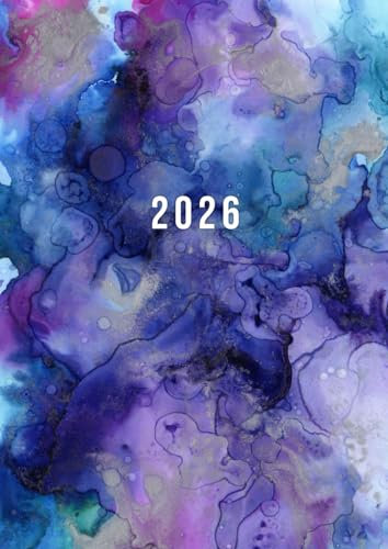 2026: A4 Wochenplaner mit Zeiteinteilung | Terminkalender mit Stunden 5 - 23h Tag | 1 Woche auf 2 Seiten mit Zeit | Kalenderbuch Planer Organizer | ... | Buchkalender Jahresplaner | Aquarell