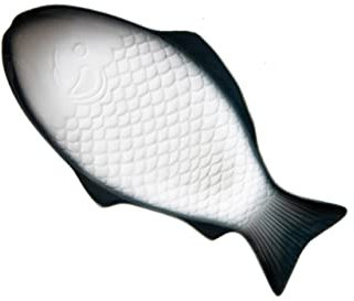 LABRIMP Keramikteller in Fischform Servierplatte Für Snacks Und Vorspeisen Kreatives Geschirr Aus Keramik Für Partys Und Besondere Anlässe Kleine Porzellanplatte Mit Sushi-design