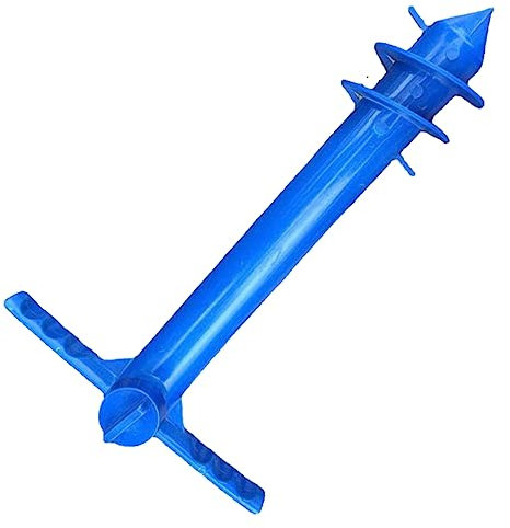 YARNOW Base de Parasol de Plage en Plastique, Piquet à Visser pour Sol, Installation Facile, Maintien Stable pour Parasol Extérieur et Jardin