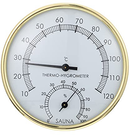 IWOWHERO 1pezzi Termometro Igrometro Per Sauna Strumento e Facile Per Misurare Umidità e Umidi Accessorio e Sauna