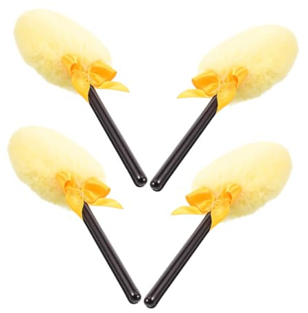 SAFIGLE 4stücke Lollipop-puderquaste Für Gesicht Und Körper Weiche Make-up-quaste Für Empfindliche Haut Große Puderquaste Tragbare Puderquaste Für Unterwegs Make-up-applikator-tools