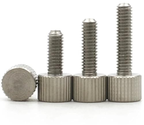 1–5 Stück Rändelschrauben aus Edelstahl, M2, M3, M4, M5, M6, M8, Rändelschraube mit gerändeltem Kopf(4mm,M2.5 (5PCS))