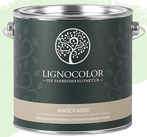 Lignocolor Wandfarbe Innenfarbe Deckenfarbe edelmatt 2,5 L (Seagrass)