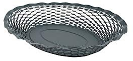 ROGER ORFEVRE - TABLE PASSION Corbeille à pain ovale gris givré 25x18cm Inox Matte Rétro Retro Décoration table & accessoires
