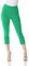 Roman Originals Cropped Trousers for Women UK Ladies Capri Leggings Summer Pants Short Crop Stretch 3/4 Length Three Quarter Pedal Pusher Clothes Elasticated Bengaline Cut Off - Green - Size 16