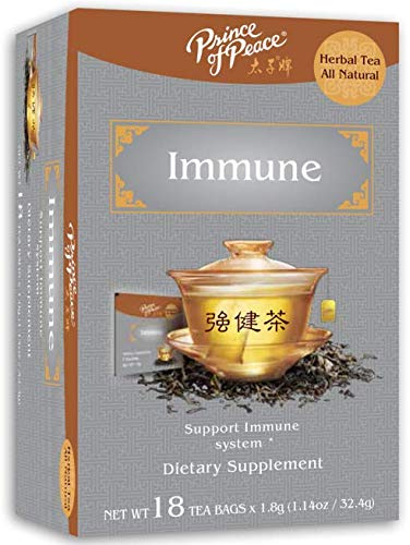 Prince of Peace Immune Tea, 2 Pack - 18 Tea Bags Each – Herbal Tea Bags – Prince of Peace Tea – Immune Support Tea – Tea for Cold & Flu Season – Traditional Medicinal Tea
