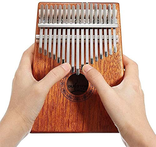 ZHANGZONG Kalimba Instrument daumenklavier Portable kalimbas Kalimba 17 Schlüssel Daumenklavier Daumenklavierfinger-Percussion mit Stimmhammer für Kinder Erwachsene Anfänger，Kalimba Daumenklav