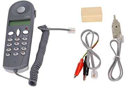 Vikye Telefon med Sladd, C019 Svart Sista Nummeruppringning Kabeltelefon med Brusreducerande Funktion, Hängande Telefon Skrivbord Fast Telefon för Hotellhemkontoret