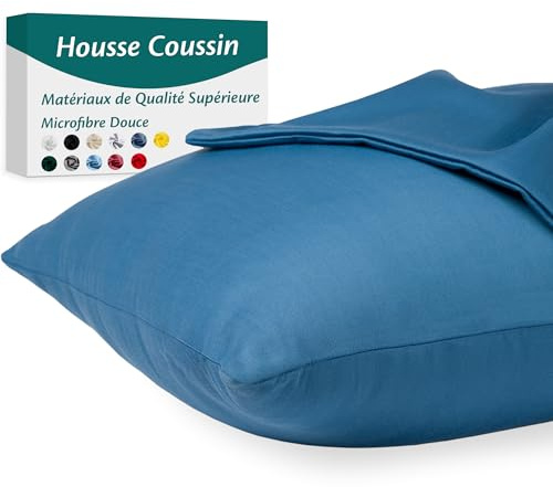 Flowen Fundas Almohada 70x40 de Microfibra Juego de 2 Fundas Cojin para Cama con Cremallera Invisible Tejido Suave y Lavable Antiácaros Transpirable Hipoalergénico Decorativas para Sofà y Silla